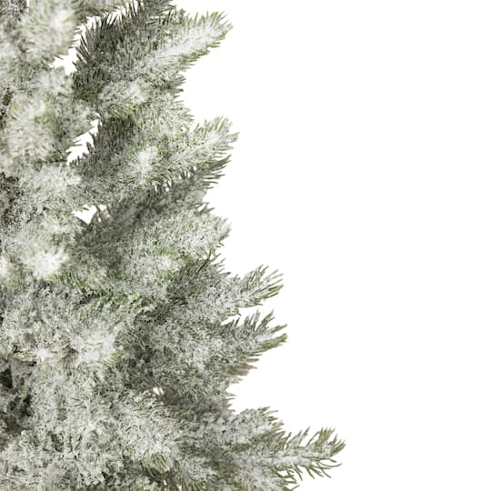Northlight 4.5ft. Unlit Slim Flocked Norfolk Pine Artificial Christmas Tree